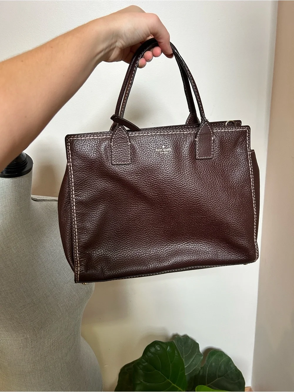 kate spade structured pebbled